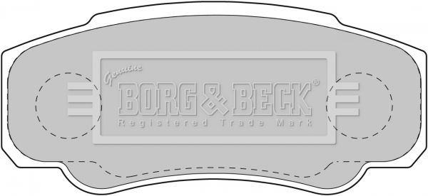 BORG & BECK Комплект тормозных колодок, дисковый тормоз BBP1763